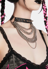 Emotionless Layered Chain Choker