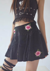 Share Ur Feelings Embroidered Skirt