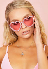 Lover's Paradise Heart Sunglasses