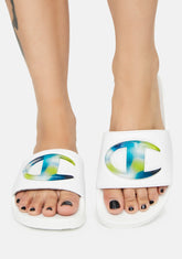 White IPO Jellie Slide Sandals