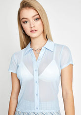 Sporadically Sheer Blouse