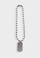 Billionaire Bling Dog Tag Necklace