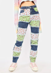 Hitch Floral Patchwork Jeans