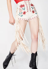 Desert Bloom Embroidered Shorts