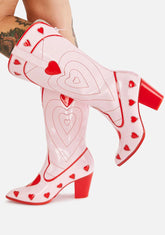 Red Heart Space Cowgirl Boots