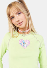 Kiko Bunny Long Sleeve Raglan Tee