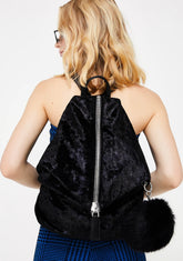 Reality Runaway Velvet Backpack