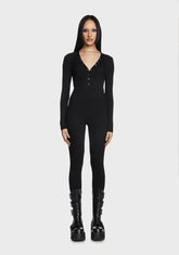 Twisted Logic Knit Jumpsuit