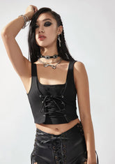 Runnin' Wild Lace Up Corset Top