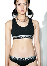 Metallic Band X Back Top