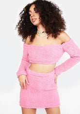 Baby Let Me Rock Fuzzy Skirt Set