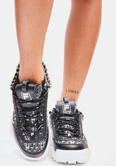 Noir Disruptor II Tweed Lux Sneakers