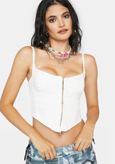 Keelee Denim Corset Top