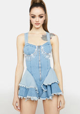 Simple Life Denim Romper