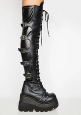 Shaker-350 Platform Over-The-Knee Boots