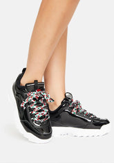 Noir Disruptor 2 Heart Sneakers