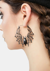 Secluded Shelter Bat Earrings