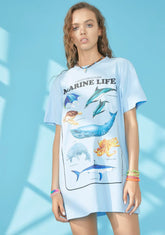 Under The Sea Oversized Tee