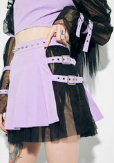 Taking Back Toxic Studded Mini Skirt