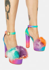 Tie Dye Mingle Platform Heels