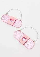 Love Hurts Bandage Hoop Earrings