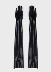Latex Opera Gloves