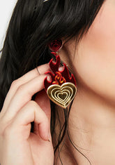 Burning Love Dangly Earrings