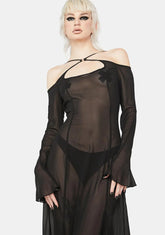 Blackout Leave You Wondering Maxi Dress