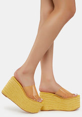 Yellow James Platform Sandals