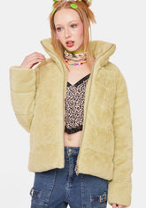 Melon Marina Faux Fur Puffer Jacket