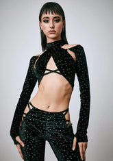 Shifting Gears Wrap Crop Top