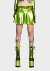 Fairy Type Holographic Skort - Lime