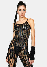 Darky Love So Lucky Fishnet Jumpsuit