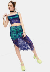 Too Sassy To Care Lace Midi Skirt Set