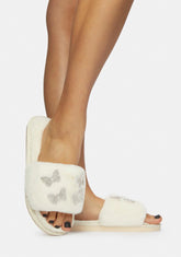 Angel Hit The Streets Butterfly Fuzzy Slides