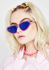 Reflective Snap Sunglasses