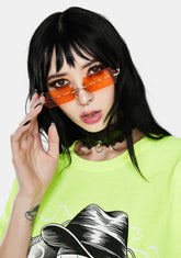Amber Lethal Razor Blade Sunglasses