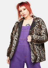 Reversible Leopard Print Coach Jacket