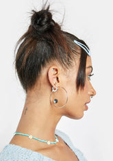 Law Of Life Yin Yang Hoop Earrings