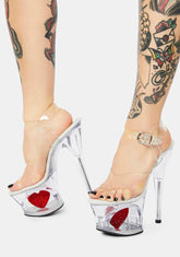Clear Love Unleashed Platform Heels