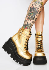Liquid Gold Technopagan Boots