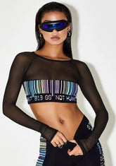 Acid Scan Me Up Reflective Top