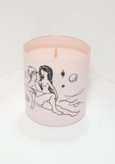 Pink Leo Zodiac Massage Candle