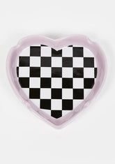 Checkerboard Heart Ash Tray