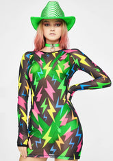 Stereo Shock Mesh Dress
