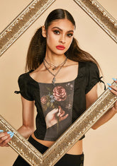 Rose Stained Sorrows Corset Top