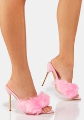 Darling Love Paces Marabou Heels