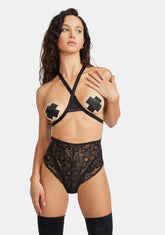 Come Upstairs Open Cup Lace Teddy