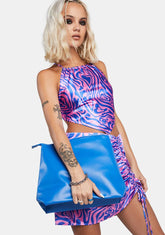 Cobalt The Aria Slouchy Clutch Bag