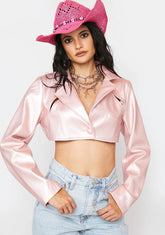Baby I Am Fearless Cropped Blazer